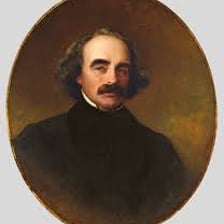 A portrait of American author Nathaniel Hawthorne.
