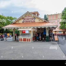 Entrance to Dollywood theme park in Tennessee
