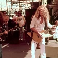 Lynyrd Skynyrd performing onstage