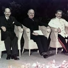 Allied leaders at the 1945 Potsdam Conference in Germany