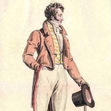 Portrait of George Bryan “Beau” Brummell, the renowned 19th-century English dandy.