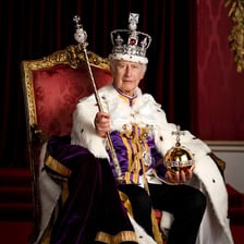 A monarch and crown representing royal sovereignty.