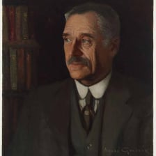 Portrait of Australian poet Andrew Barton Banjo Paterson.