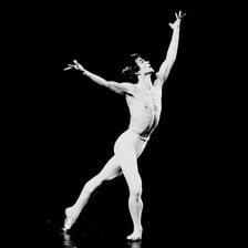 Rudolf Nureyev performing in a ballet production