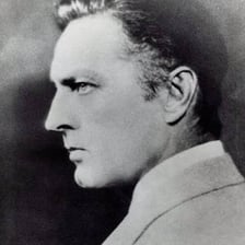 A portrait of American stage and screen actor John Barrymore.