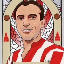 Portrait of English footballer Sir Stanley Matthews