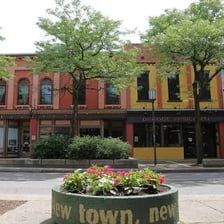 A view of downtown Ypsilanti, Michigan.