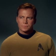 Captain James T. Kirk aboard the USS Enterprise