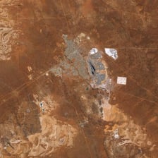 Aerial view of the Super Pit open-cut gold mine near Kalgoorlie, Western Australia