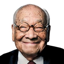 A portrait of architect Ieoh Ming Pei