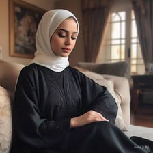 A woman in a formal setting being addressed respectfully