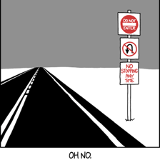 A visual representation of contrast or an opposing condition.
