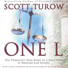 Book cover of Scott Turow’s One L