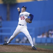 Orel Hershiser in a baseball uniform