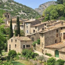 A sunny landscape in the south of France
