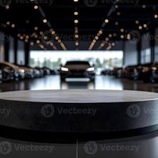 A product being demonstrated in a showroom.