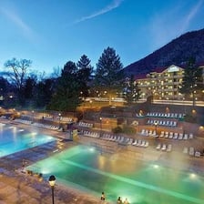 A spa resort featuring a relaxing pool or thermal bathing area.