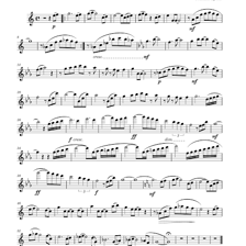 Musician performing a melody while reading sheet music