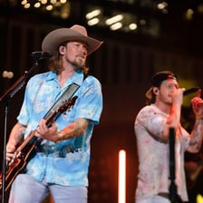 Two performers appearing together as a duo