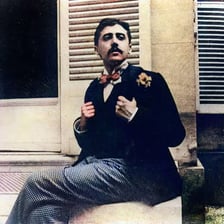 Portrait of French writer Marcel Proust