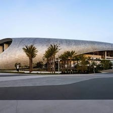 Exterior view of SoFi Stadium in Inglewood, California