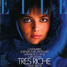 A cover of ELLE fashion magazine.