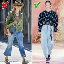 Older clothing style presented as no longer fashionable