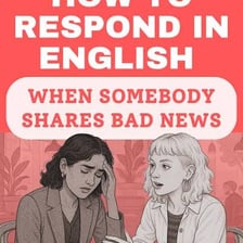 A person reacting sympathetically to disappointing news