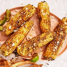 Several ears of corn prepared as servings.
