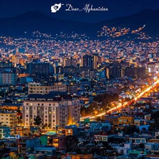 A city view of Kabul, Afghanistan.