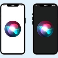 An iPhone displaying the Siri voice-assistant interface.