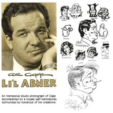 Portrait of cartoonist Al Capp, creator of Li’l Abner.