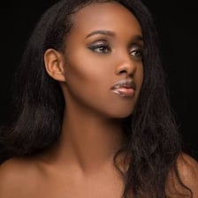 A portrait of an attractive person in soft lighting