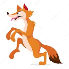 Illustration of a fox commonly associated with sly behavior.