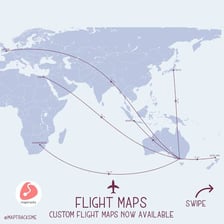 A travel route divided into multiple journey legs