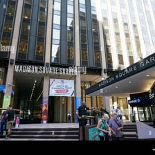 The exterior of Madison Square Garden in New York City