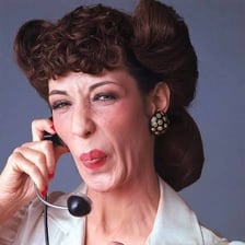 A portrait of comedian and actor Lily Tomlin.