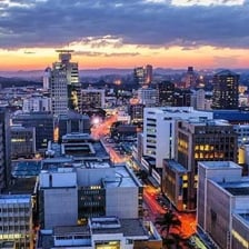 A view of the Harare, Zimbabwe, skyline