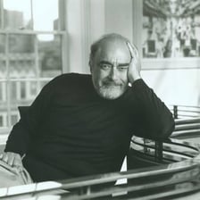 A portrait of playwright Ira Levin