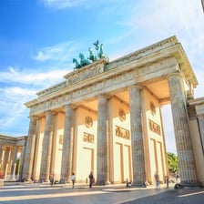 The Brandenburg Gate in Berlin, Germany.