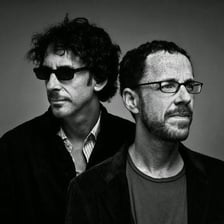 Joel and Ethan Coen posing together