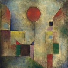 A painting by Swiss-born artist Paul Klee.