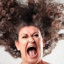 A person delivering an angry, extended rant.