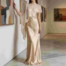 A shawl draped around a person’s shoulders.