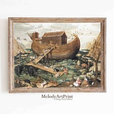 An artistic depiction of Noah’s Ark from the Genesis story