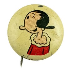An illustration of Olive Oyl, the Popeye character