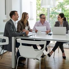 Members of a professional association gathered for a meeting.
