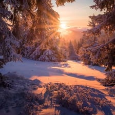 A landscape as winter weather begins to set in
