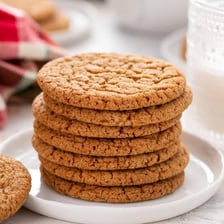 Small crisp ginger snap cookies