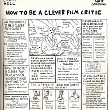 A film critic writing a negative review.